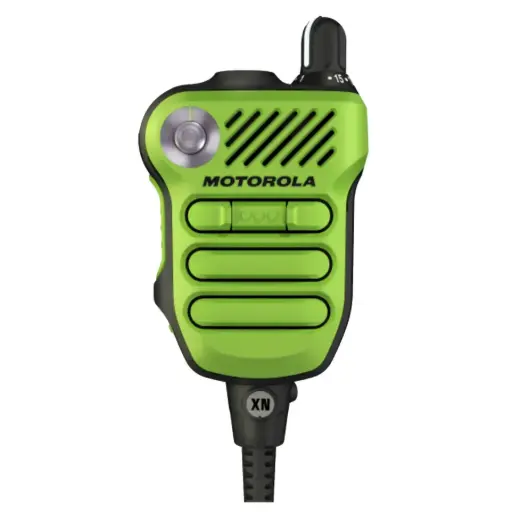 Motorola PMMN4138 XVN500 Speaker-Mic, Green - APX NEXT XN